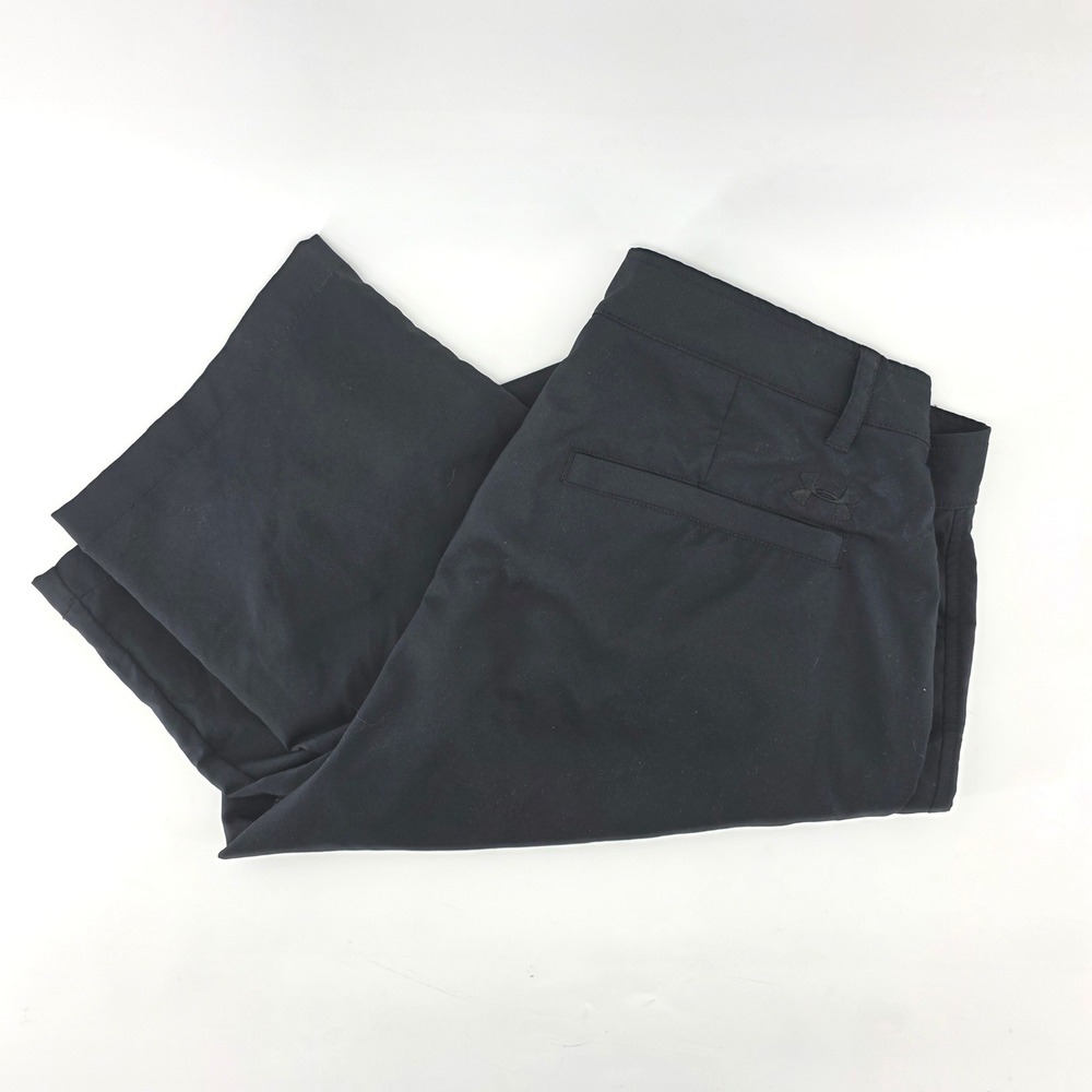 Under Armour Mens Loose Fit Golf Pants Black 36x32 Performance Trousers